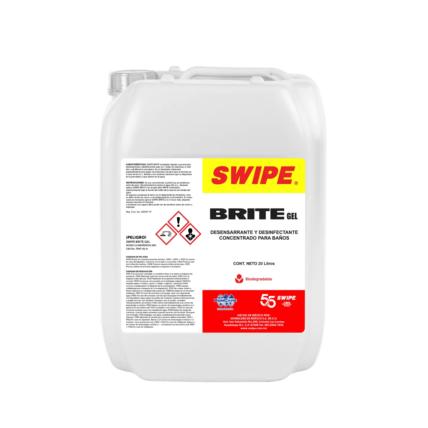 Brite gel Porrón 20 Litros