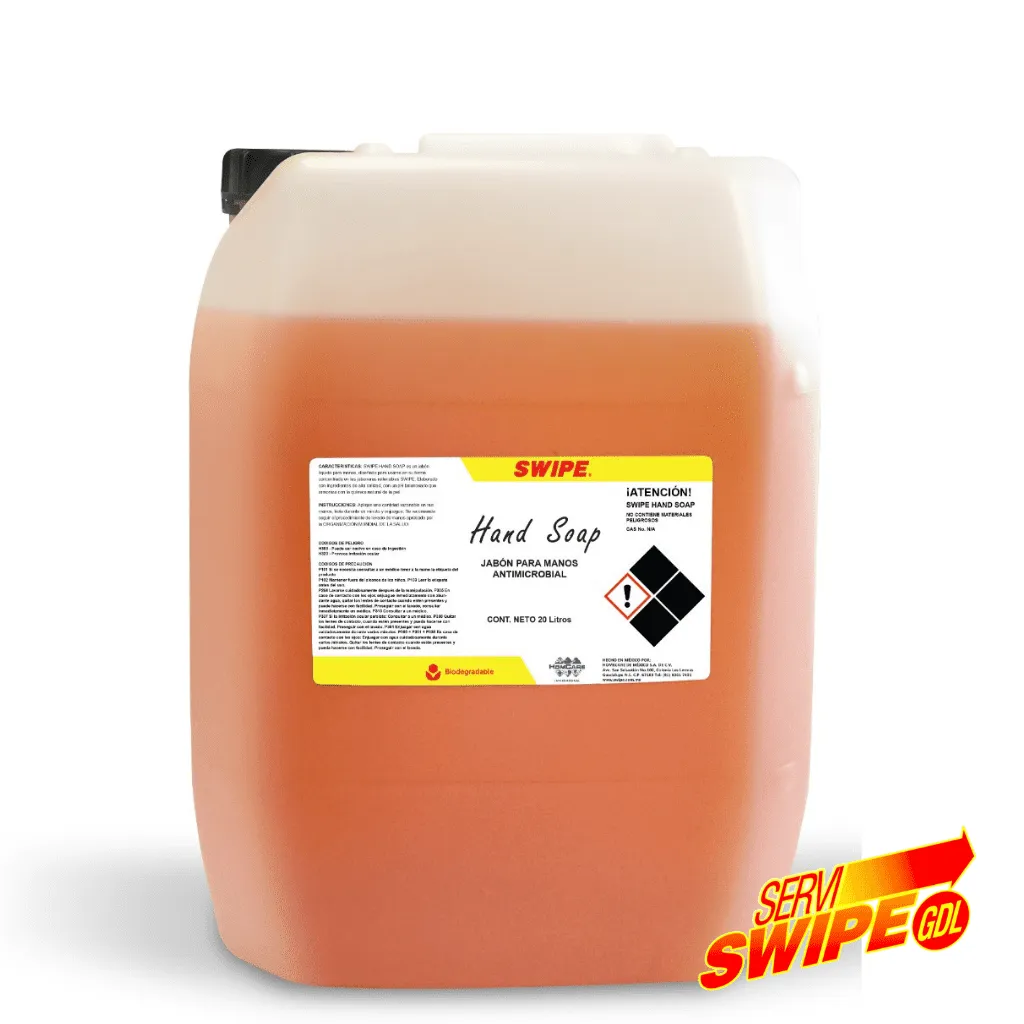 Producto limpiador de baños con fórmula concentrada para la limpieza de las manos, sin dañar la piel.