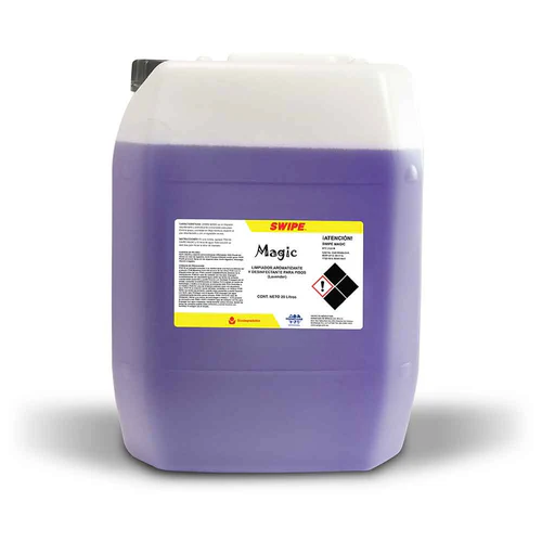 Línea de productos de limpieza biodegradables, mostrando variedad para diferentes áreas industriales.